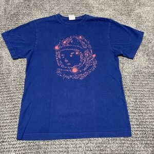 Billionaire‎ Boys Club Mens T-Shirt L Navy Blue Astronaut Helmet Graphic Short